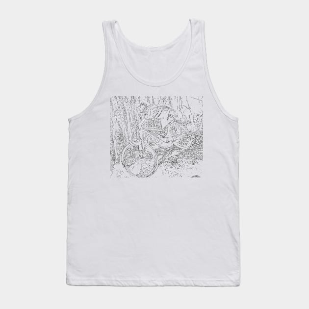 mtb downhill Tank Top by rickylabellevie